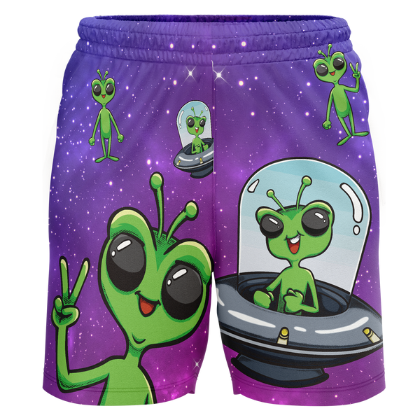 Aspen Aviators Alien Adult Workout Wear Shorts
