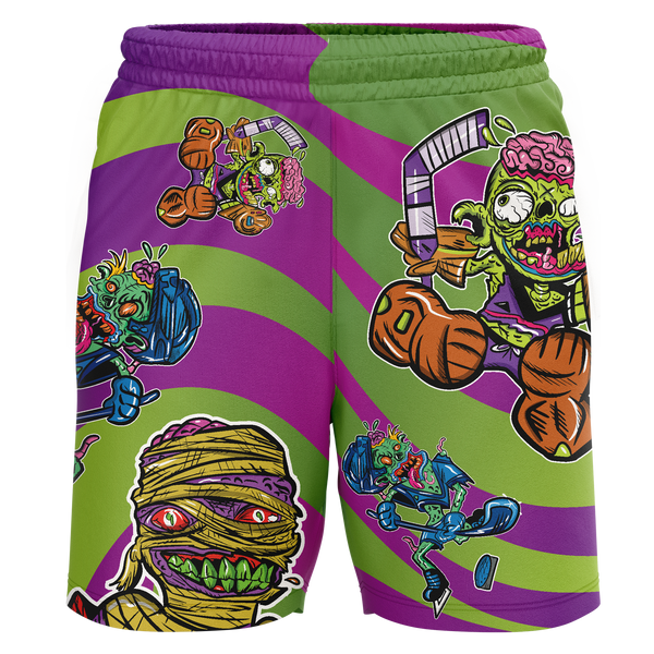 Aspen Aviators Zombie Adult Workout Wear Shorts