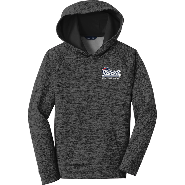 Secaucus Patriots Youth PosiCharge Electric Heather Fleece Hooded Pullover