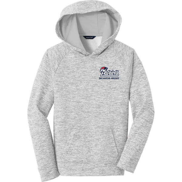 Secaucus Patriots Youth PosiCharge Electric Heather Fleece Hooded Pullover